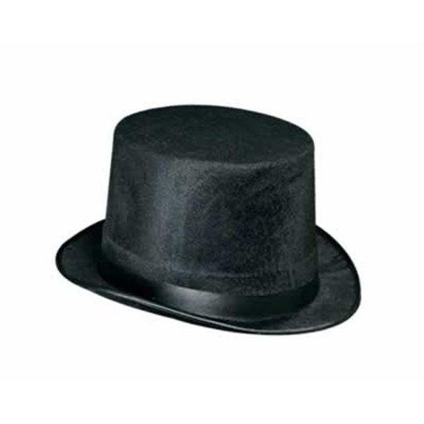 Beistle Co DDI 544761 Velvet-Felt Top Hat - Black Case of 12 60742-BK